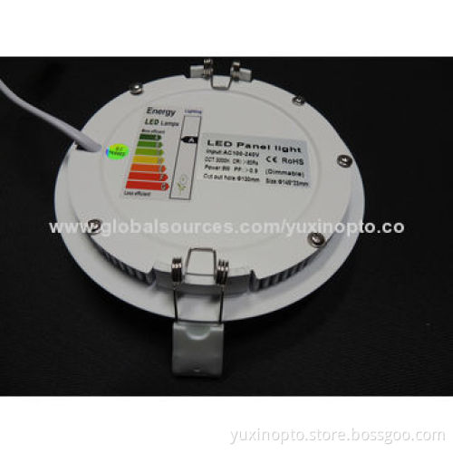 6W Round LED Panel Light, RoHS Directive-compliant